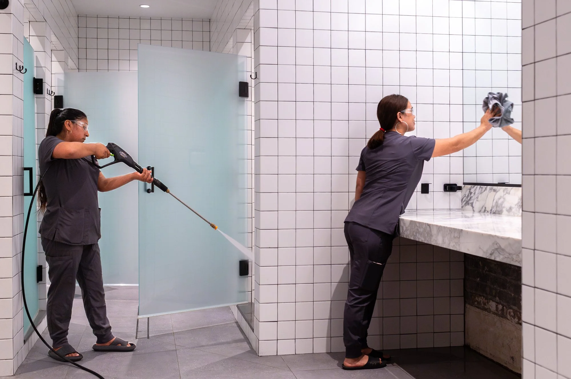 Bathroom and Locker Room Sanitization services in Dallas TX - Professional bathroom and locker room sanitization for commercial facilities